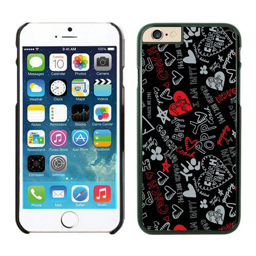 Coach Fashion Logo Black iPhone 6 Cases FAV - Click Image to Close